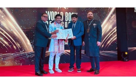 KP Vishal Goud Honored with International Excellence Award by World Book of Records