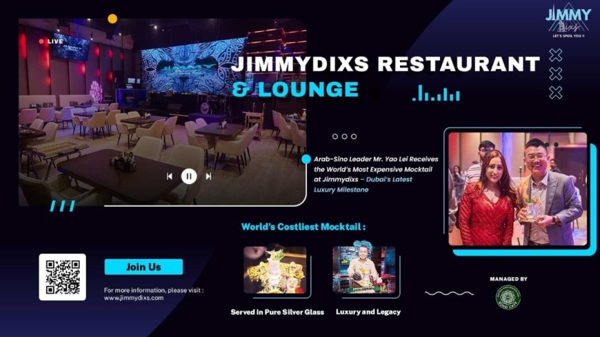 Yao Lei Receives Worlds Most Expensive Mocktail at Jimmydixs Dubai Luxury Event
