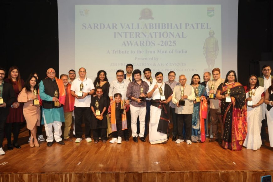 “Sardar Vallabhbhai Patel International Awards 2025” was held under the leadership of filmmaker Prince Pandey