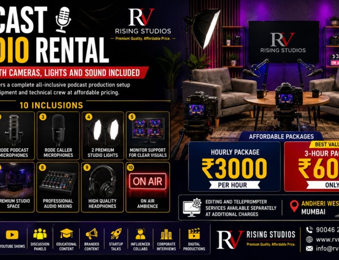 Affordable Sony Camera Podcast Studio in Mumbai for Creators