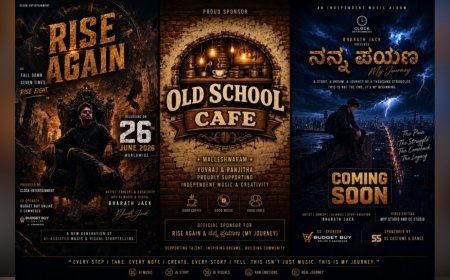 Bharath Jack Announces Upcoming Independent Music Albums – Rise Again And ನನ್ನ ಪಯಣ (Nanna Payana) with Old School Cafe Malleshwaram
